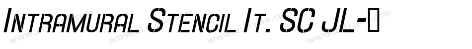 Intramural Stencil It. SC JL字体转换